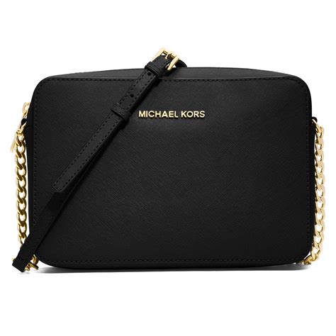 michael kors jet set large crossbody sale|Michael Kors saffiano bag black.